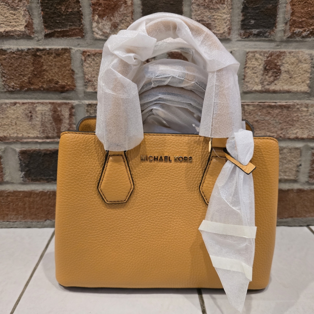 Michael Kors Yellow Leather Tote Bag